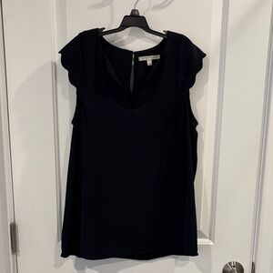 41 Hawthorn Navy Scalloped Blouse